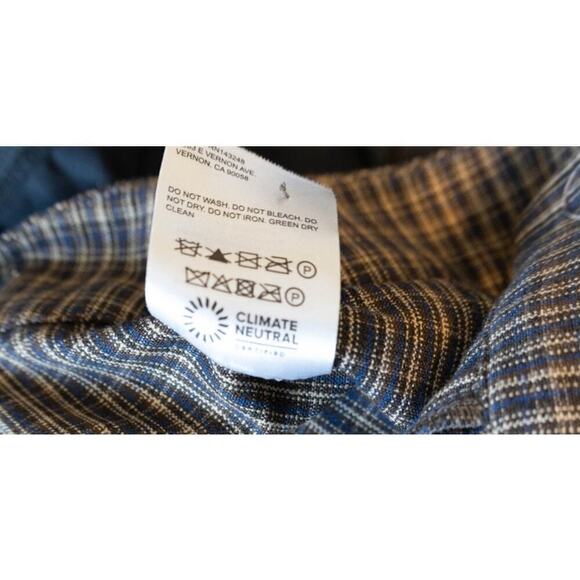 Reformation Franklin Ladies Brown Check Pants Size 6/P - Picture 8 of 9